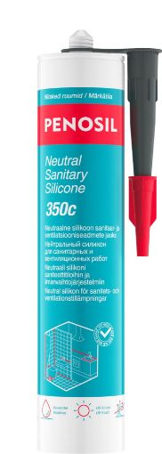 Silikoon Penosil neutraalne Sanitar 350C hall 280ml pilt